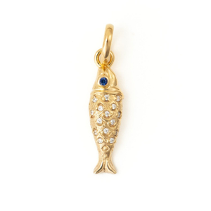 Gemstone Sardine Charm