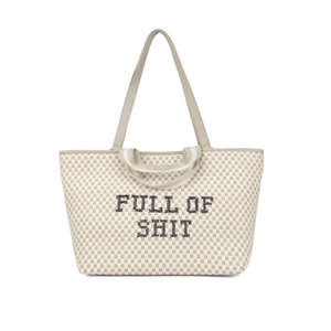 Grey Full Of Shit Handbag