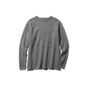 Seamless Sweater From Recycled Wool Grey (S)