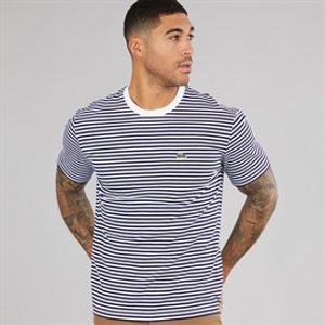 Lacoste Mens T-Shirt White/Navy Blue