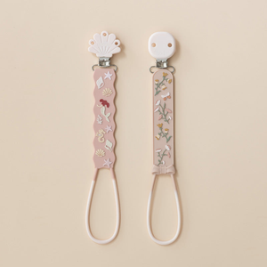 Mermaid Dreams Beadless Silicone Pacifier Clip Set (2-Pack)