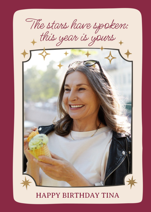 This Year Is Yours Photo Upload Personalised Birthday Card