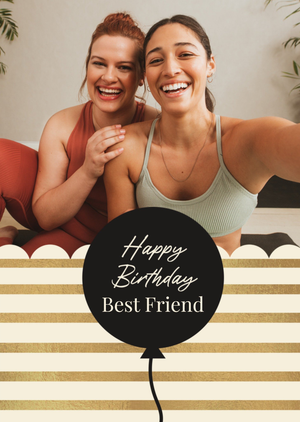 Happy Birthday Best Friend Photo Upload Card