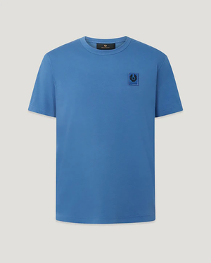 Belstaff Short Sleeved Mens Logo Patch T-Shirt - Marine Blue