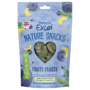 Burgess Excel Nature Treats Fruity Feasts 60g