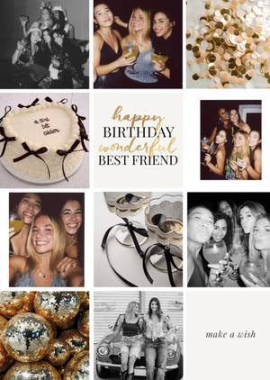 Wonderful Best Friend Photo Upload Happy Birthday Card