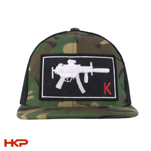 HK MP5K Patch Hat - V2 - Camo and Black
