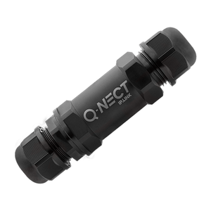 Unicrimp - QOE3052BLK - Q‑Nect 5 Pole 2 Way 24A IP68 Inline Connector