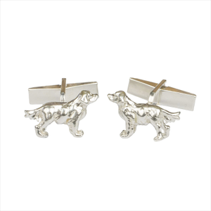 Solid Sterling Silver Retriever Cufflinks