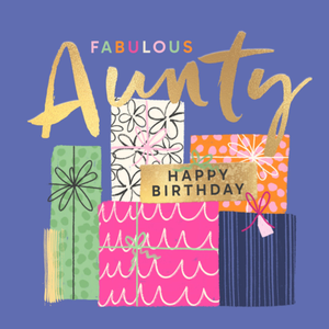 Moonpig Fabulous Aunty Happy Birthday Card