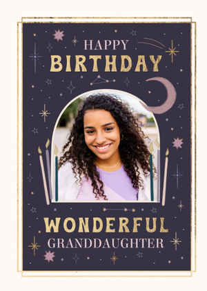 Wonderful Granddaughter Photo Upload Happy BirthdayCard