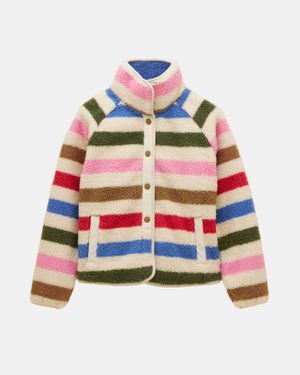 Joules Eva Womens Full Zip Fleece - Multi Bright