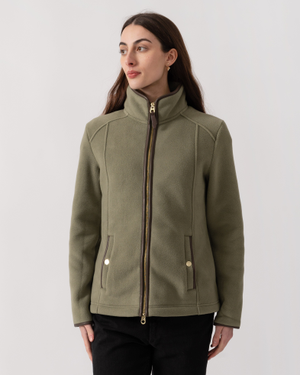 Joules Heritage Full Zip Womens Fleece - Light Green