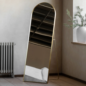 Sicily 150cm Metal Cheval Mirror - Gold