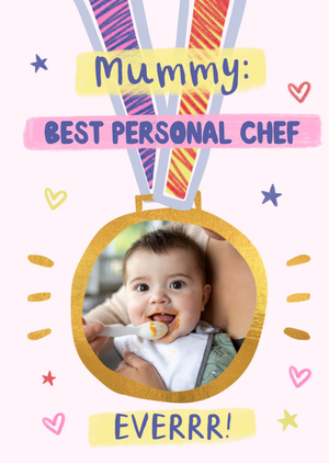 Mummy Best Personal Chef Everrr Photo Upload Card