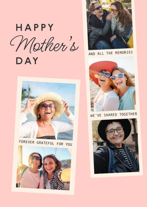 Happy Mother’s Day Forever Grateful For You Photo Upload Card