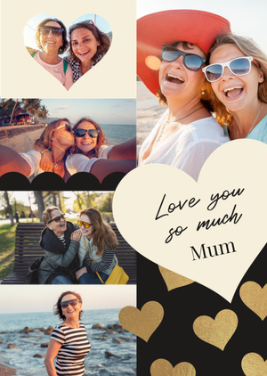 Love You So Much Mum Photo Upload Mother’s Day Card