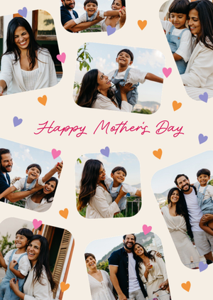 Happy Mother’s Day Typographic Photo Upload Card