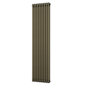 Alpha - Antique Brass Vertical Column Radiator H1800mm x W465mm 3 Column