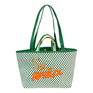 Sac Pour Aperol Chequered Green Bag
