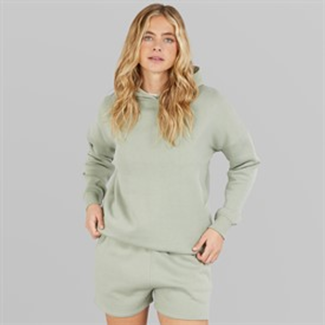 Board Angels Womens Hoodie And Shorts Set Olive Green