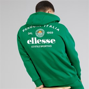 Ellesse Mens Recke Relaxed Fit Hoodie Green