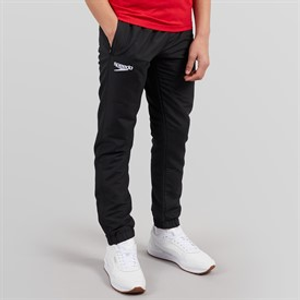 Speedo Junior Club Plain Tapered Cuffed Track Pants Black