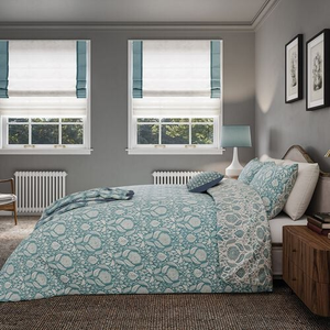 HARVEST MOON DOUBLE DUVET COVER Sunflowers Blue
