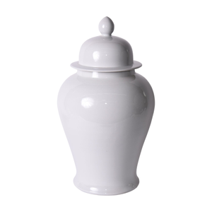White Extra Large Temple Jar