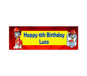Personalised Paw Patrol Marshall Banner