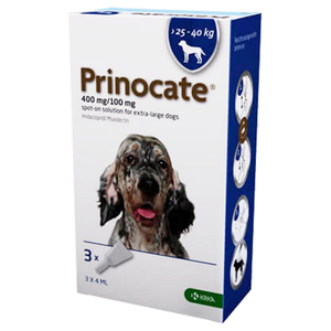 Prinocate 400mg/100mg Spot-On Solution for Extra-Large Dogs - Pack Size : 3 Pipettes