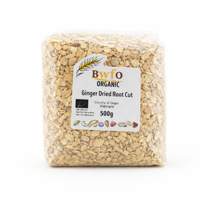 Organic Ginger Dried Root Cut 500g