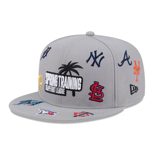 Grapefruit League Logo MLB Scattered Grey 9FIFTY Snapback Adjustable Cap