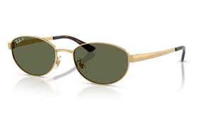 Ray-Ban RB3774D Sunglasses - Arista Gold, Ray-Ban Dark Green Polarised