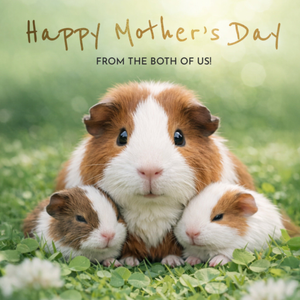 Moonpig Cute Guinea Pig Family Mother’s Day Card