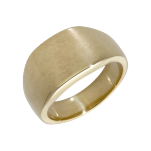 Pre-Owned 9ct Yellow Gold Graduated Signet Style Band Ring