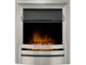 Acantha Vela Electric Fire in Brushed Steel