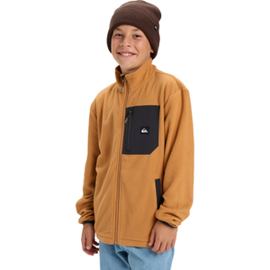 Quiksilver Kids Ice Fields Full Zip Fleece - 14 Yrs / Almond