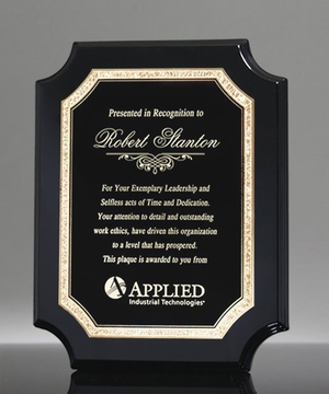 Laureate Ebony Gold Plaque