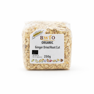 Organic Ginger Dried Root Cut 250g
