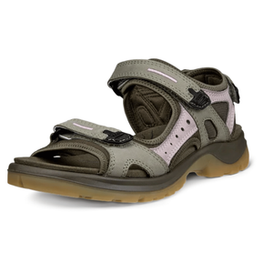 ECCO Womens Offroad Nubuck Outdoor Walking Sandals - 6.5 - 7 UK (40EU) / Vetiver/Violet Ice