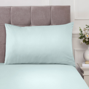 100% Cotton 180TC Duckegg Housewife Pillowcase Pair