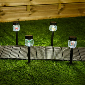 Insect Explorer Solar Garden Post Lights - 4 Pack