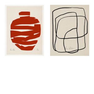 Contemporary Minimalist Abstract Giclee Prints - a Pair
