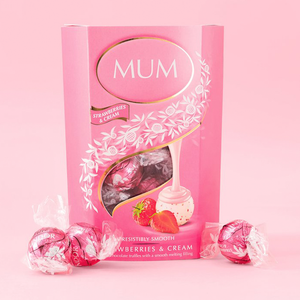 Mum Lindt Strawberries and Cream Chocolate Truffles (200g)