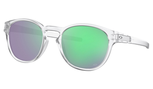 Oakley Latch Prescription Sunglasses - Matte Clear (Silver Latch), Oakley Prizm Road Jade