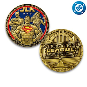 JUSTICE LEAGUE Challenge Coin Collection