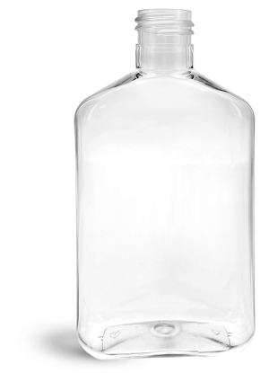 250 ml Clear PET Oblong Bottles (Bulk), Caps NOT Included