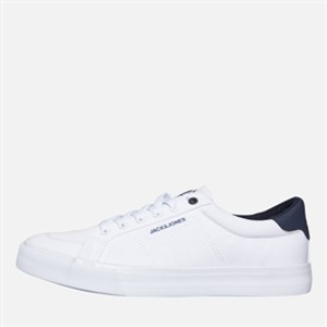 JACK & JONES Mens Basic Canvas Trainers White
