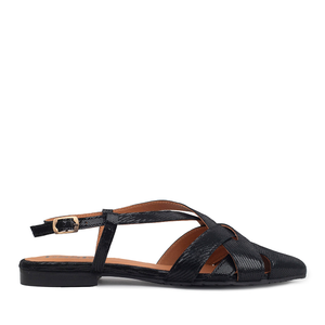 Heidi WIDE Metallic Black - 38 (UK5)